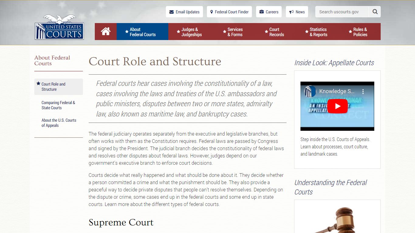Court Role and Structure | United States Courts