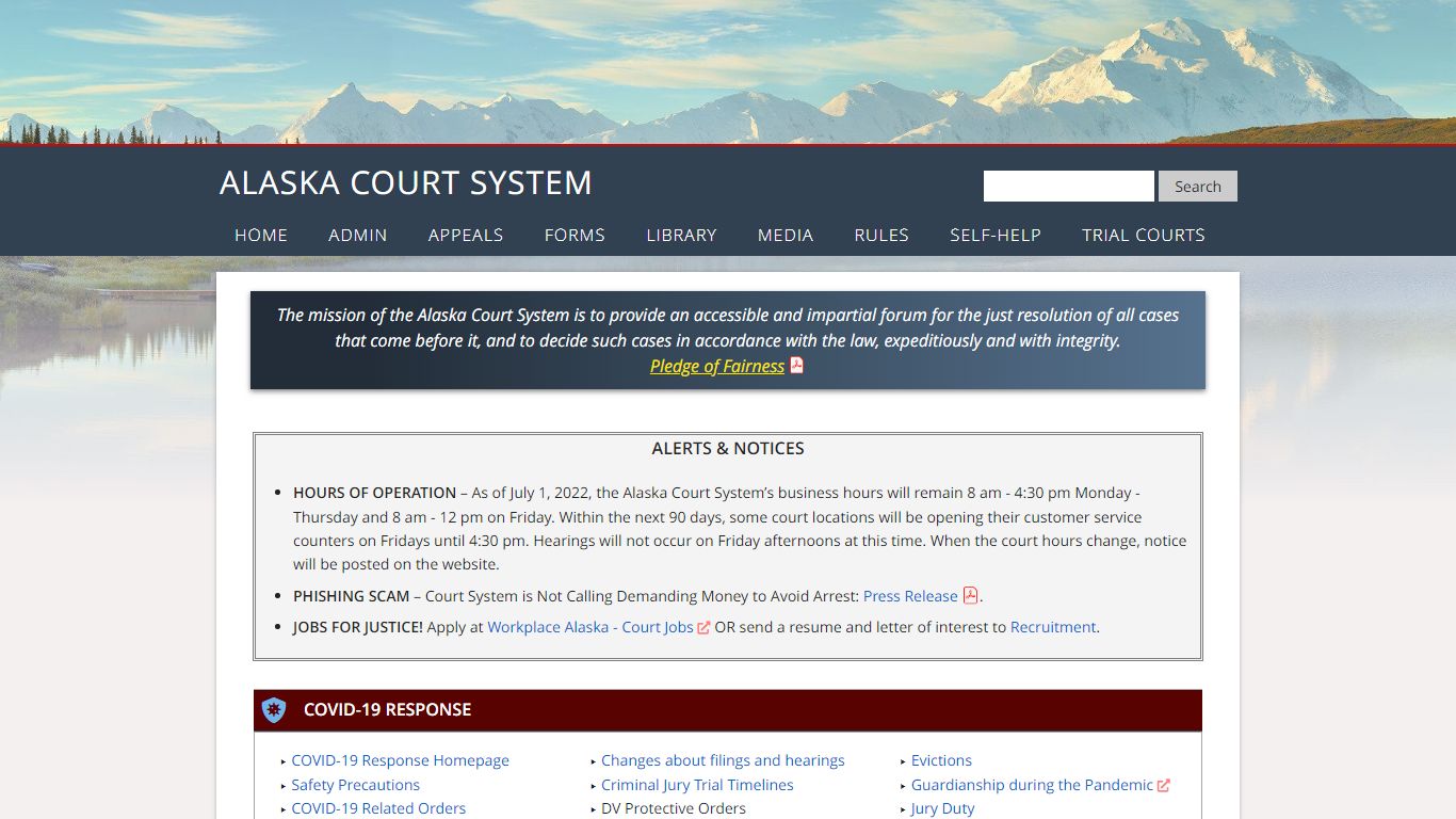 Home Page - Alaska Court System